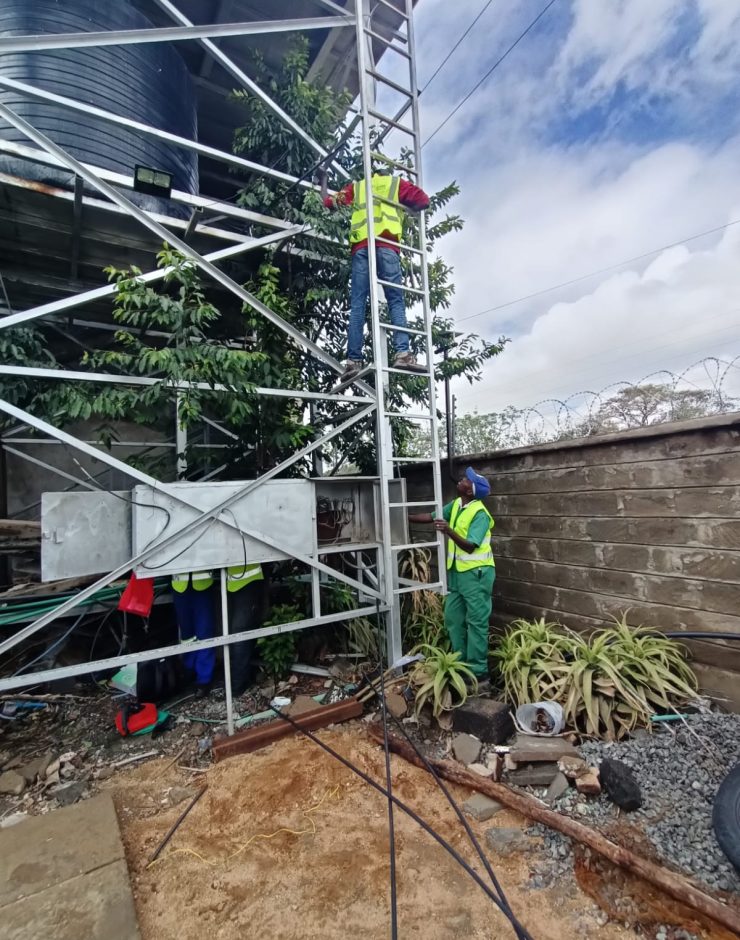 Solar water pump installation
