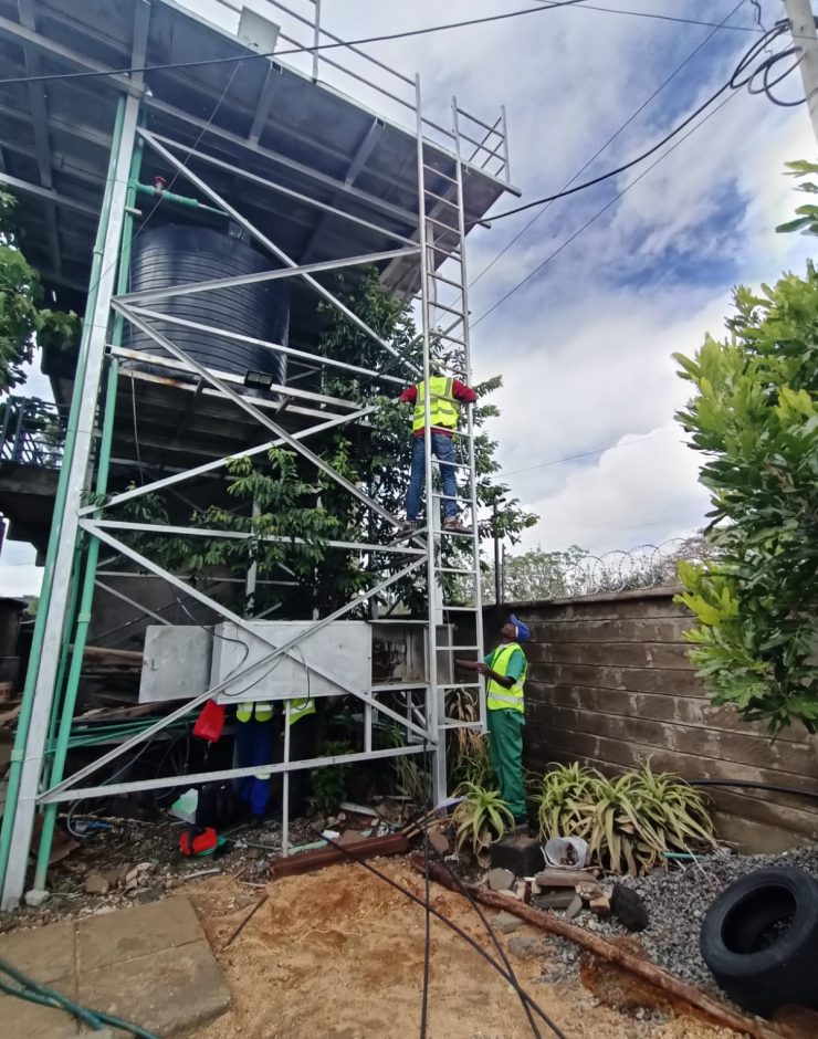Solar water pump installation