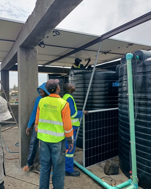 Solar water pump installation