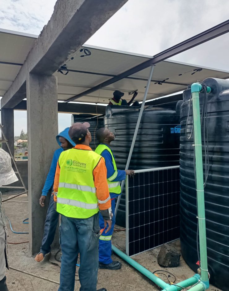 Solar water pump installation
