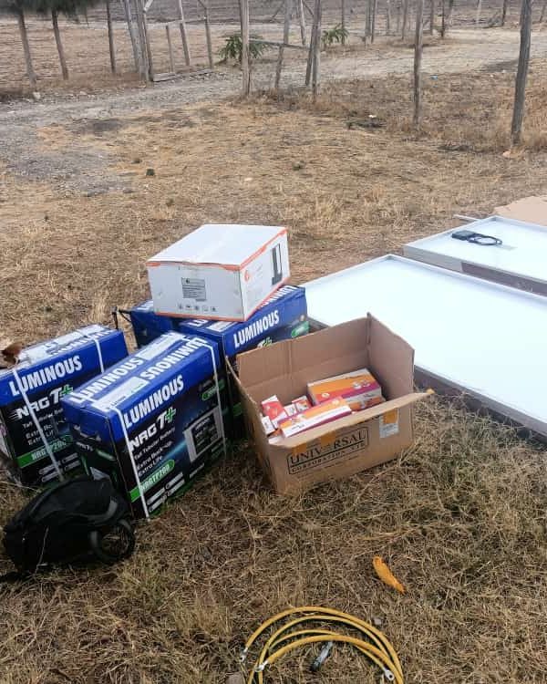 off-grid solar installation